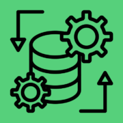 Myndin sýnir kubba sem raðast saman og tannhjól